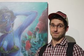 Retrato artístico de Saturno para WeArt Festival Barcelona por Ana Portnoy